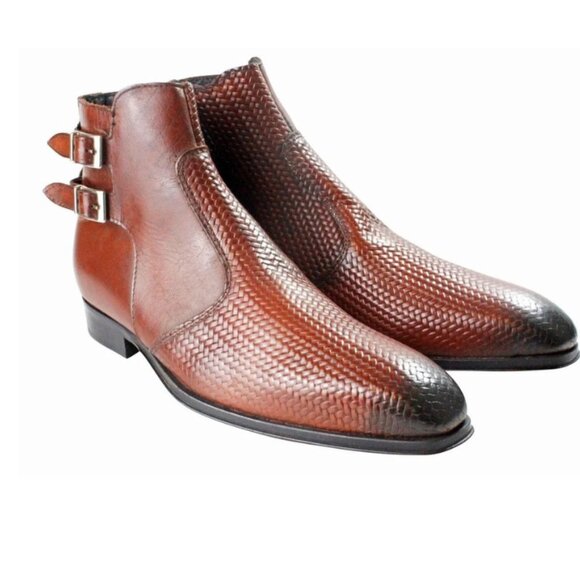Assimi Brown Italian Leather Boots, Best Dress Boots for Men main image 7